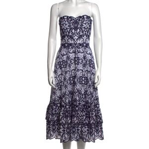 Jonathan Simkhai Lace Printed Midi Dress
